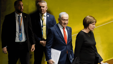 Benjamin Netanyahu UN speech LIVE updates: Israeli PM gives address in New York, protesters arrested