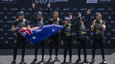 Strategic updates regarding Australia win chaotic SailGP in Auckland after sailor breaks both legs in horror crash