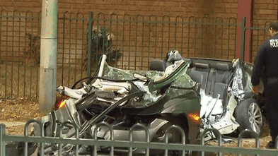 Woman, 21, in critical condition after horror police pursuit smash