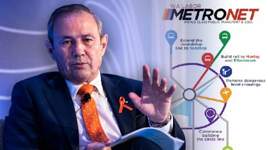WA Premier Roger Cook, Metronet, light rail, public transport Perth, Western Australia. Picture: WAtoday