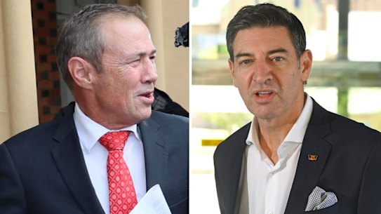 WA Premier Roger Cook and Opposition Leader Basil Zempilas.