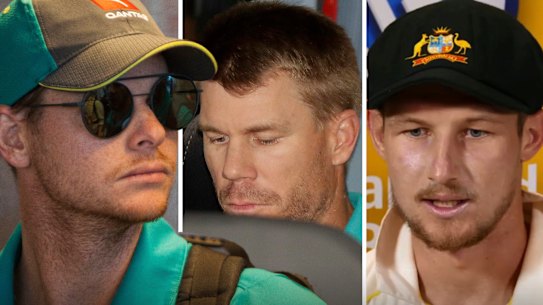 Steve Smith, David Warner and Cameron Bancroft were all banned over the scandal.