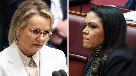 Sussan Ley (left) and Jacinta Nampijinpa Price.
