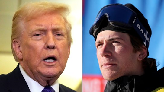 US President Dnald Trump called American skier Hunter Hess a “real loser”.