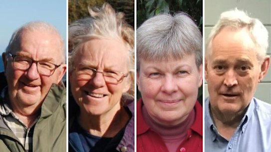 From left: Don Patterson, Gail Patterson and Heather Wilkinson all died after ingesting poisonous mushrooms. Ian Wilkinson (right) survived after weeks in hospital.