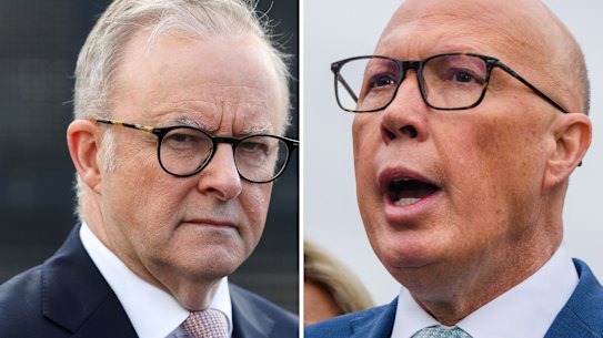 Anthony Albanese, Peter Dutton on campaign trail.