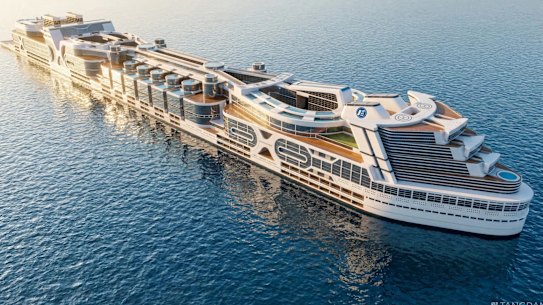 The Freedom Ship would be 1.8 kilometres long.