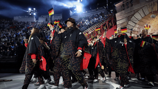 The closing ceremony in Verona.