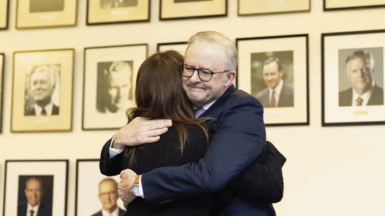 Anthony Albanese addressed the Labor caucus on Friday. 