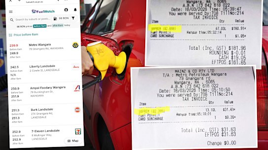 A Perth woman has referred a local petrol station to the ACCC after she claims they increased the price of their fuel by 30¢ in 20 minutes.
