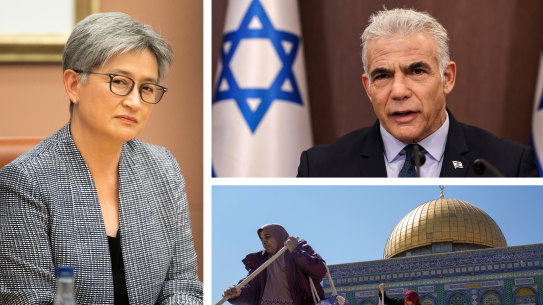 Foreign Minister Penny Wong, sraeli Prime Minister Yair Lapid