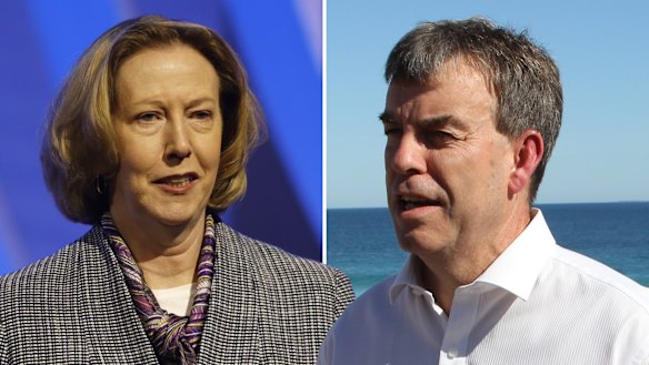 Woodside boss Meg O’Neill, WA Labor backbencher Dave Kelly. Picture: WAtoday