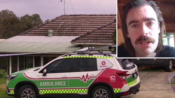 Perth conspiracy theory podcaster Tobias Nuttall has been charged with murder after the stabbing death of a woman in Bassendean on Wednesday, August 20, 2025. Picture: 9News Perth/YouTube