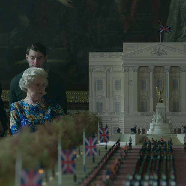 Imelda Staunton as Queen Elizabeth II in the final season of The Crown.