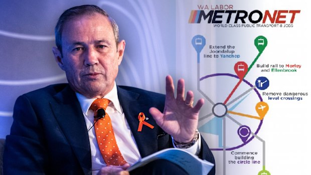 WA Premier Roger Cook, Metronet, light rail, public transport Perth, Western Australia. Picture: WAtoday