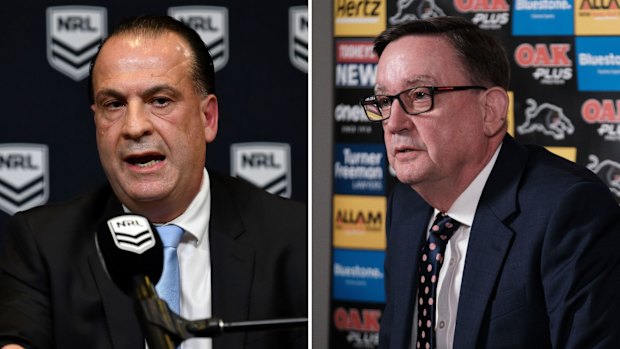 Could former Panthers boss Brian Fletcher and Racing NSW chief Peter V’landys be working together again