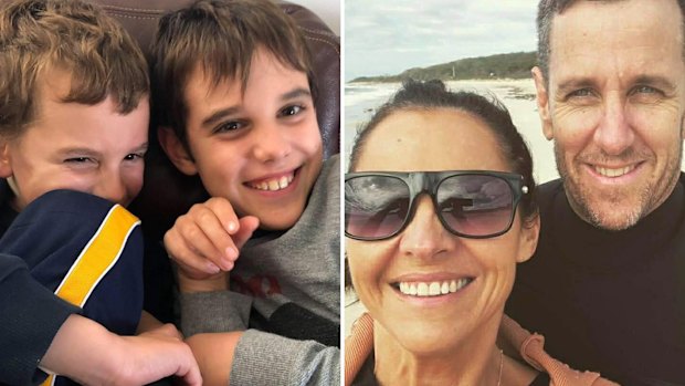 Jarrod Clune, 50, Maiwenna Goasdoue, 49, and their sons Leon, 16, and Otis, 14, were found at the Mott Close property on Friday morning.