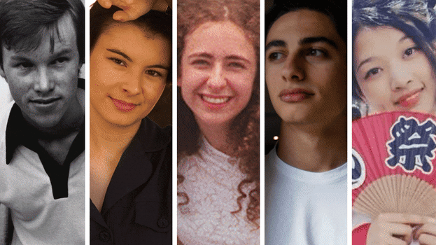 Paul Teal, Amber Glynn, Stephanie Ward, Christopher Beshara and Yanting Zhan – stars of HSCs past.