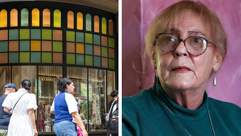 Rozlyn hand cut 73,000 pieces of glass for the QVB. Now the landlord wants some removed