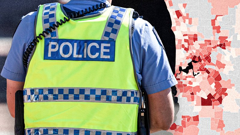 Which Perth suburb had the most crime in 2025?