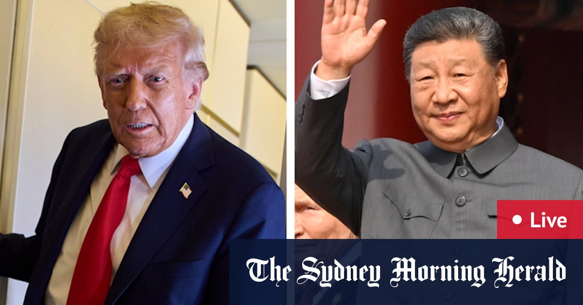 Trump-Xi meeting LIVE updates: US, Chinese presidents to meet in South Korea with Taiwan, trade on agenda
