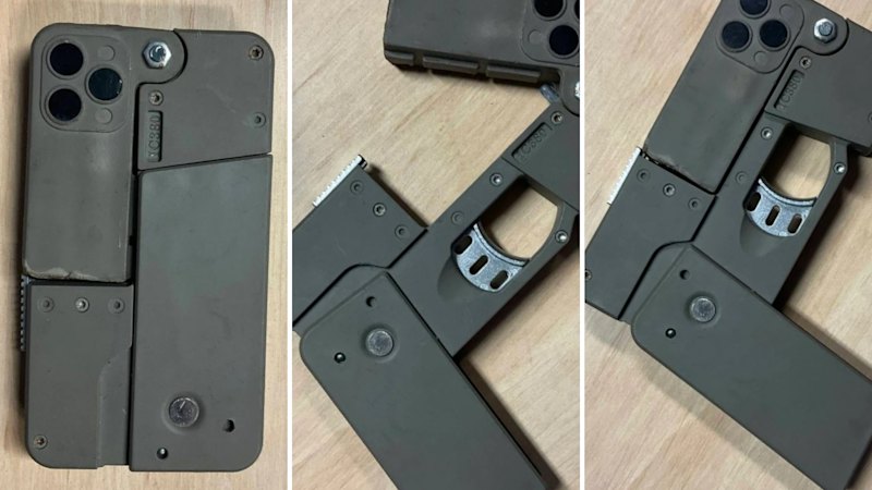 Police raid finds guns disguised as iPhones, along with drugs and ammunition