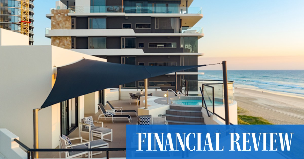 The Rich Lister and Morris Group executive chairman, along with his daughter Hayley, are selling the beachfront pad as Gold Coast’s home prices surge.