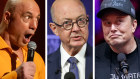 Joe Rogan, Kim Williams and Elon Musk.