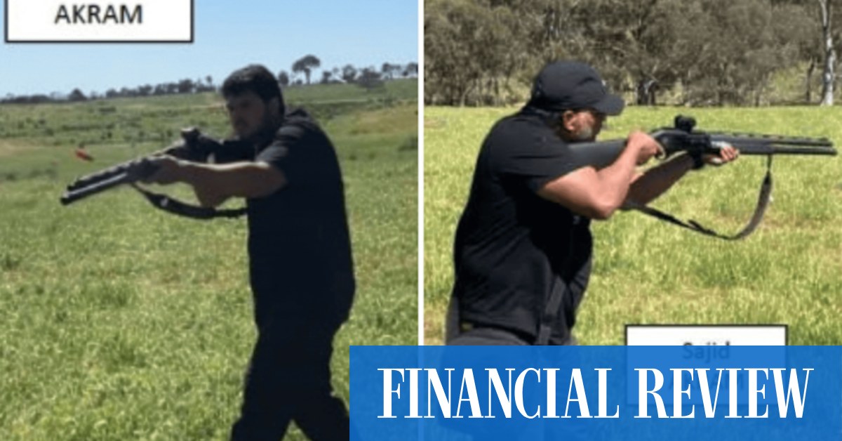 Documents tendered in court allege accused gunman Naveed Akram and his father Sajid trained in regional NSW in October and visited Bondi two days before the shooting.