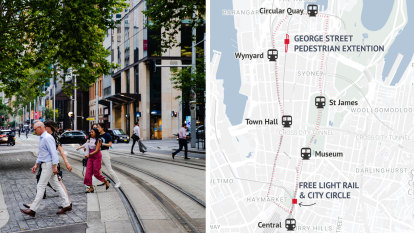 Free transport, extended pedestrian zones on City of Sydney’s CBD wishlist