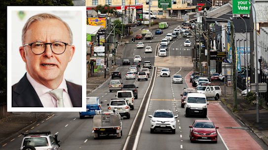 Prime Minister Anthony Albanese has called for higher density housing along Sydney’s maligned Parramatta Road