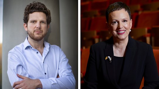Left: Pianist Jayson Gillham. Right: MSO managing director Sophie Galaise.
