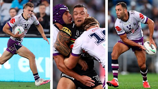 Ryan Papenhuyzen, James Fisher-Harris, Cameron Smith. 