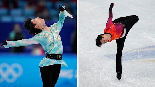 Japan’s Yuzuru Hanyu and America’s Nathan Chen.