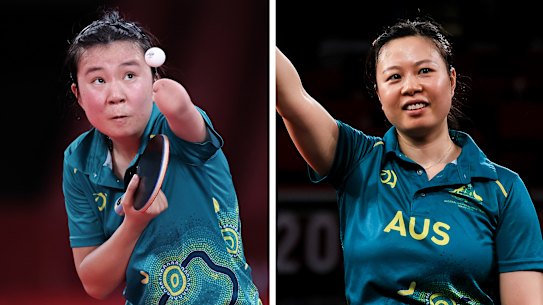 Qian Yang and Lina Lei won gold for table tennis at the Paralympics.