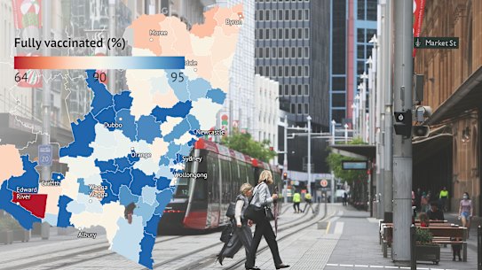 Vaccination rates by local government area November 8, 2021