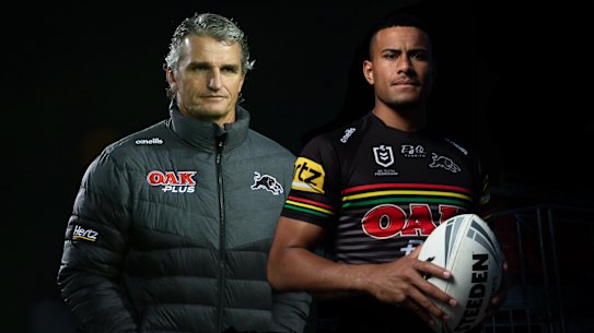The way the Stephen Crichton (right) extension has been handled could explode in the coming days after the centre admitted to a handshake deal with Ivan Cleary (left).