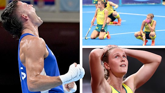 Harry Garside, Hockeyroos and Riley Day.