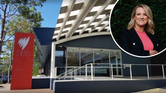 Television station SBS offices at 14 Herbert St, Artarmon NSW 2064
Photo: Supplied 
Portrait of Kylea Tink, at home in Northbridge. Photographed Thursday 16th September 2021. Photograph by James Brickwood. SMH NEWS 210916
