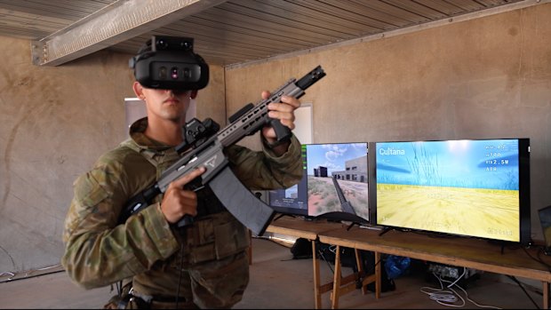 The Australian Defence Force trialling recently acquired technology at its training base in Cultana, South Australia.