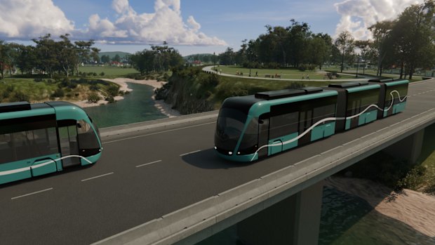 The Queensland government wants to connect Brisbane to the Sunshine Coast, via a rail and light rail alternative dubbed ‘The Wave’.