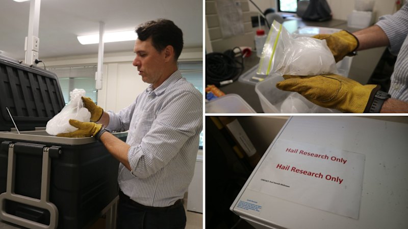 Scientists at the hail library want stones that fell in your yard