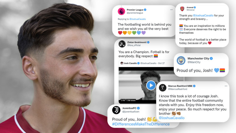 A-League Men: Adelaide United's Josh Cavallo overwhelmed by world's support  after coming out as gay