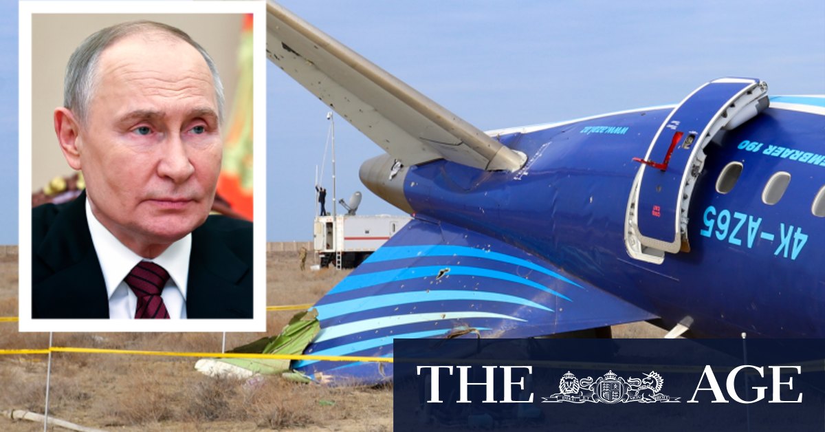 Kazakhstan plane crash Vladimir Putin apologises to Azerbaijan’s president over tragic incident