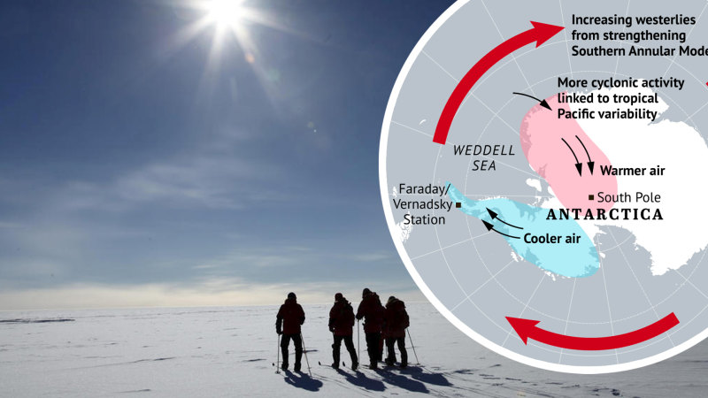 'Nowhere to hide': South Pole warms up with climate change a factor - Brisbane Times