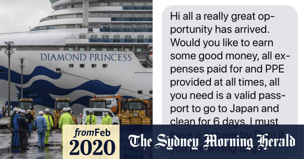 Coronavirus Outbreak Diamond Princess Cleaning Job Offered To Nsw School Cleaners