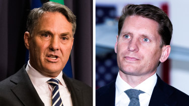 Defence Minister Richard Marles and opposition defence spokesman Andrew Hastie.