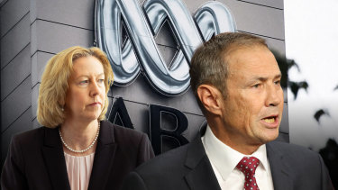 Woodside CEO Meg O’Neill, WA Premier Roger Cook, ABC, climate protest Perth. Pictures: Supplied