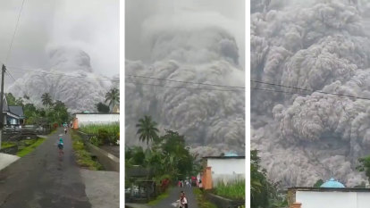 Villagers flee in Indonesia as tallest volcano on Java erupts
