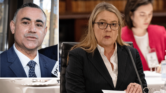 Jenny West and John Barilaro